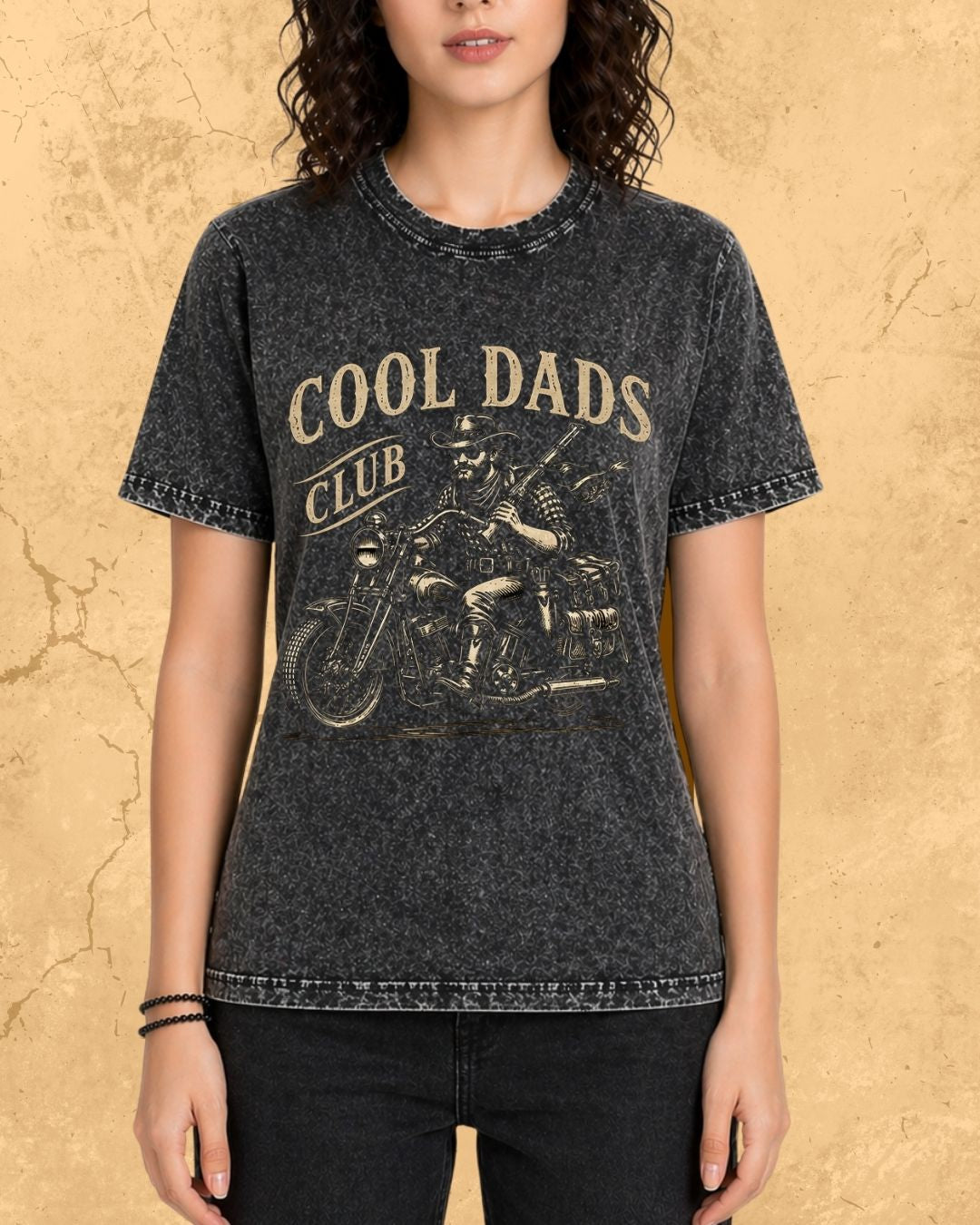 Vintage Cool Dad's Motorcycle Cotton Tshirt