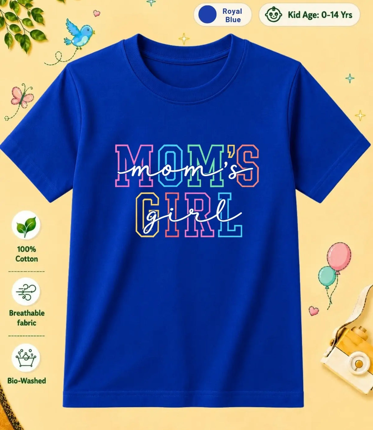 MOM - DAD Blessing Kid Cotton Tee