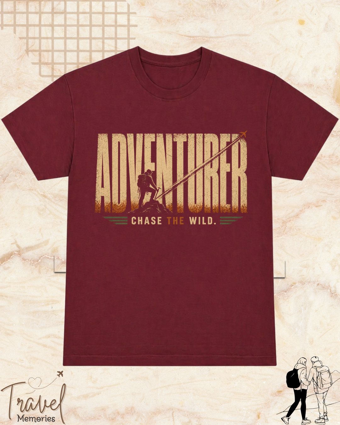 Vintage Travel Vibes Cotton Tshirt