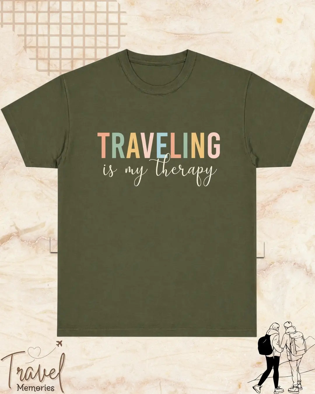 WanderScape Travel Cotton Tshirt