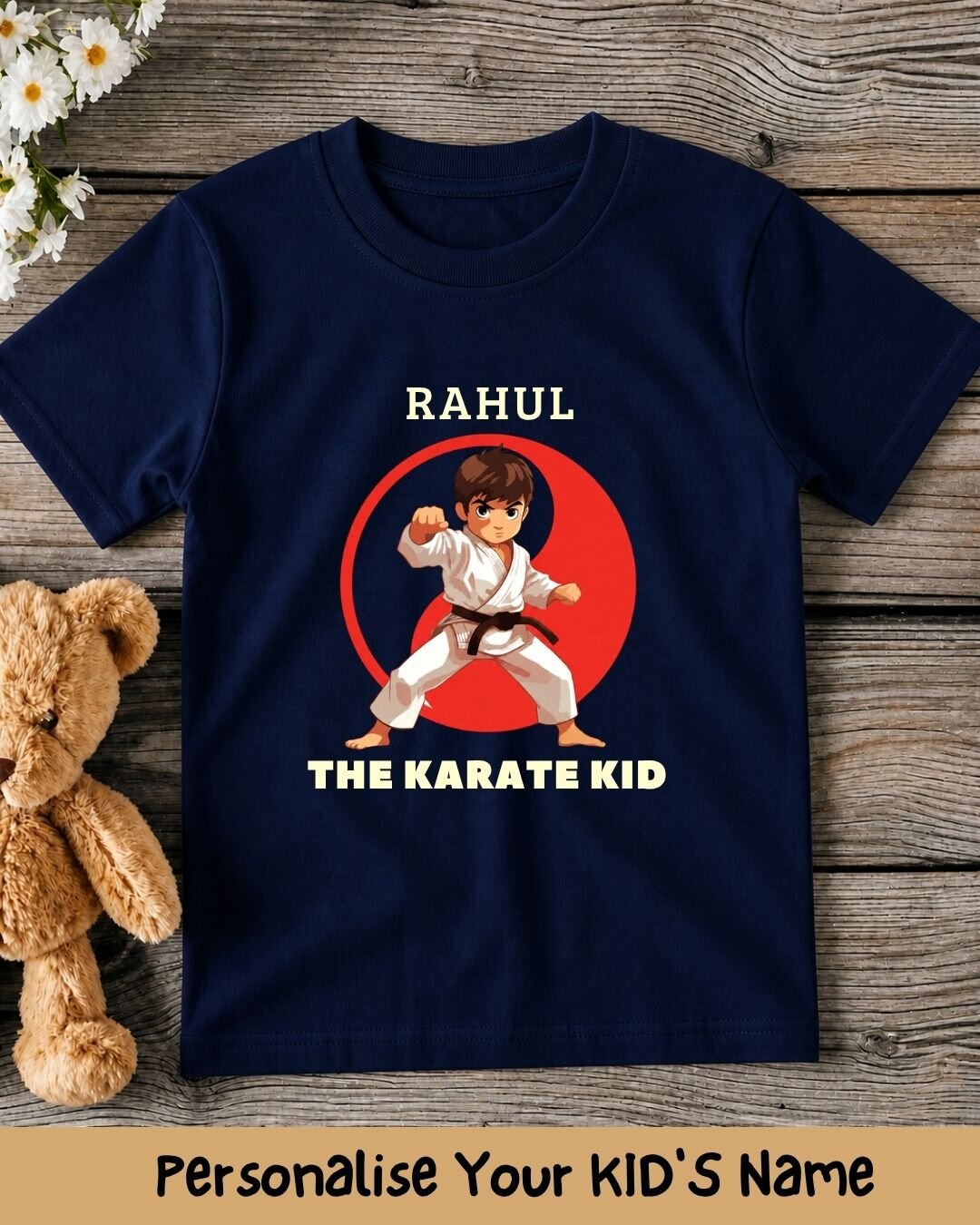 Karate & Pirate Theme Custom Kid Cotton Tee