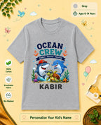 Ocean Theme Custom Kid Cotton Tshirt