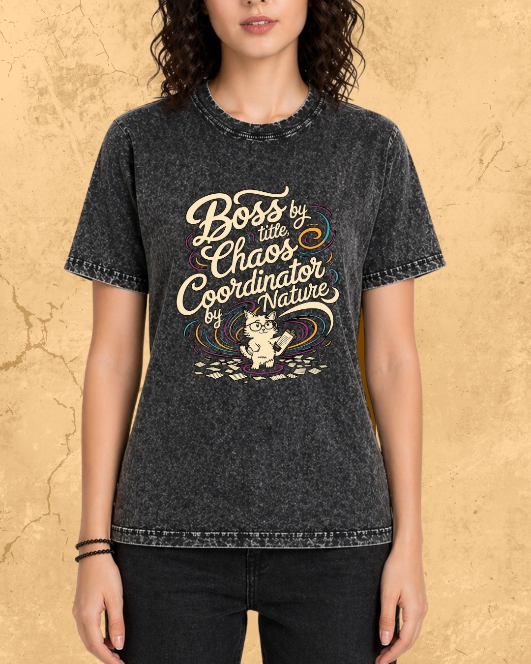 Cool Meow Girl Vibes Cotton Tee