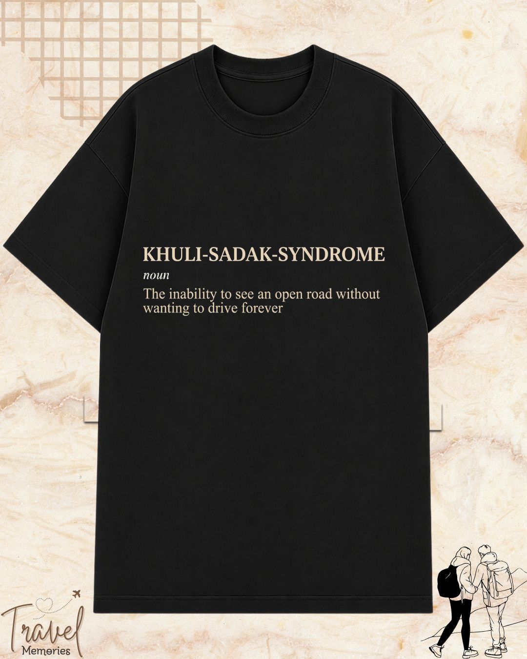 Hinglish Minimalist Dictionary Travel Cotton Tshirt