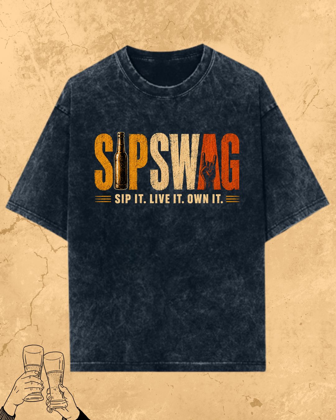 Beer Vibes Cotton Tshirt
