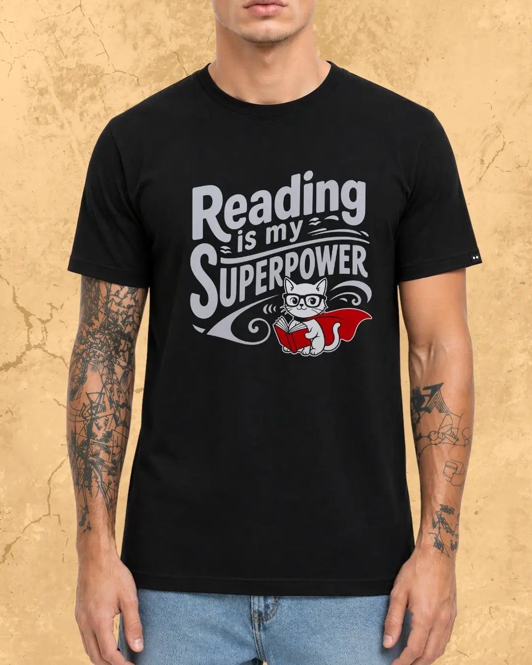 Purrfect Reader Cotton Tshirt