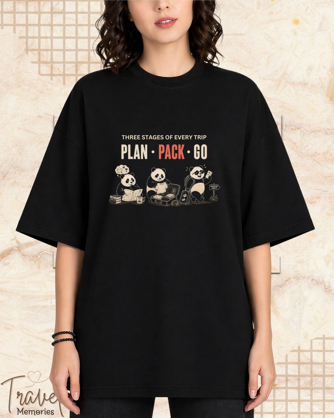 Three Stages of Every Trip Series 2 Travel Cotton Tshirt