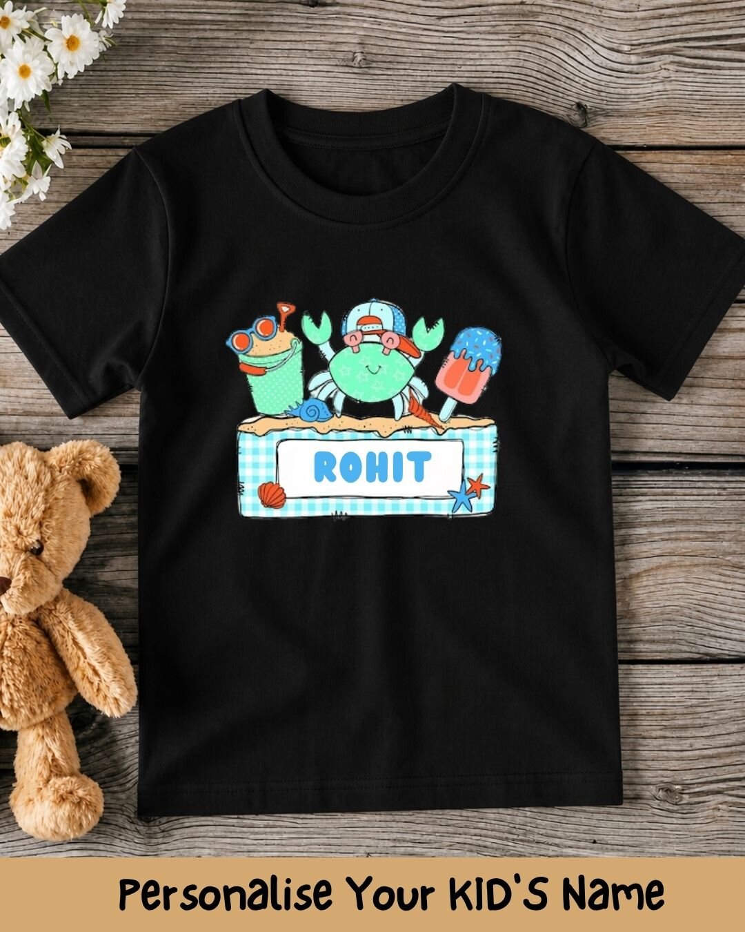 Beach Custom Kid's Cotton Tee
