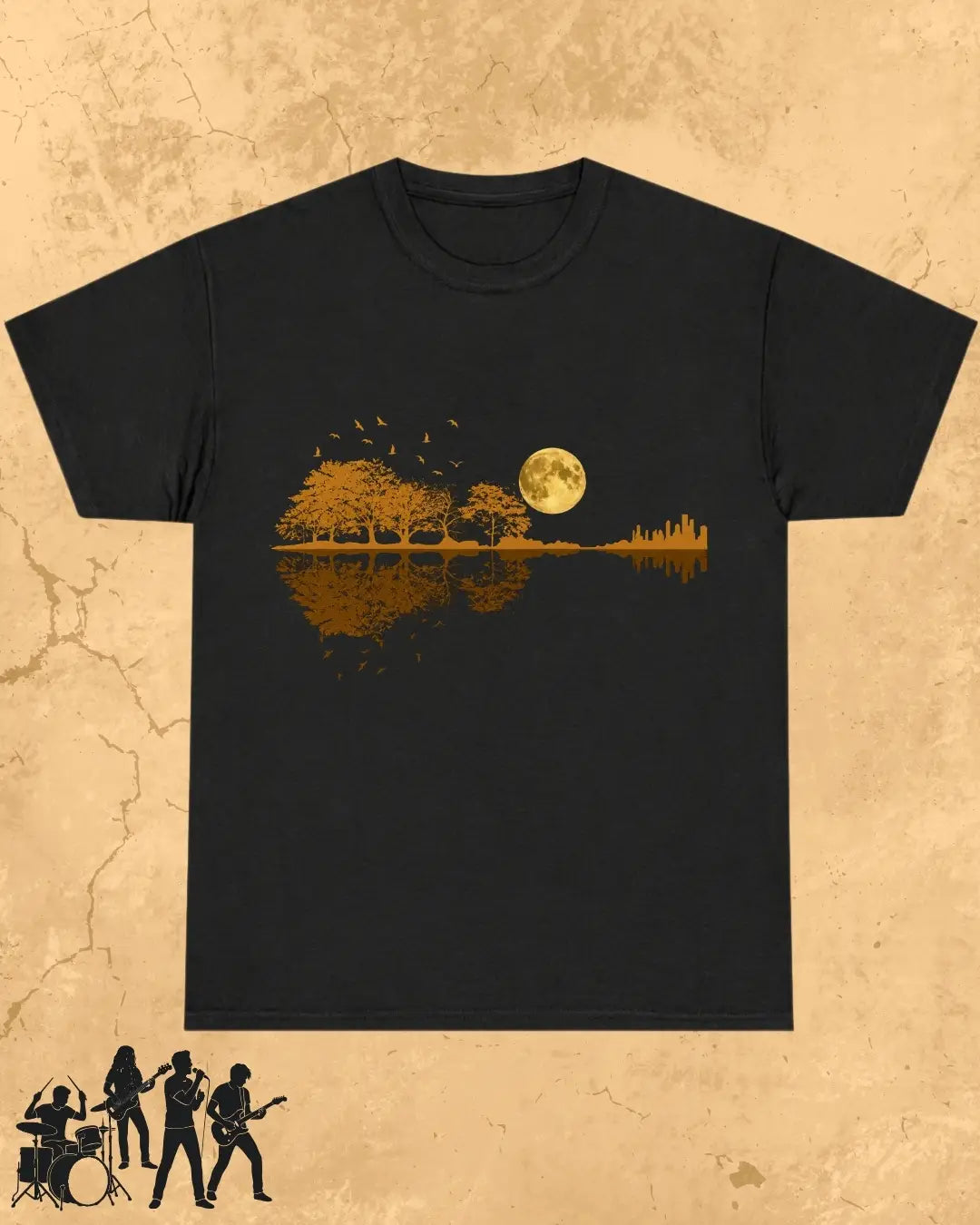 Guitar Relaxation Music Cotton T-Shirt