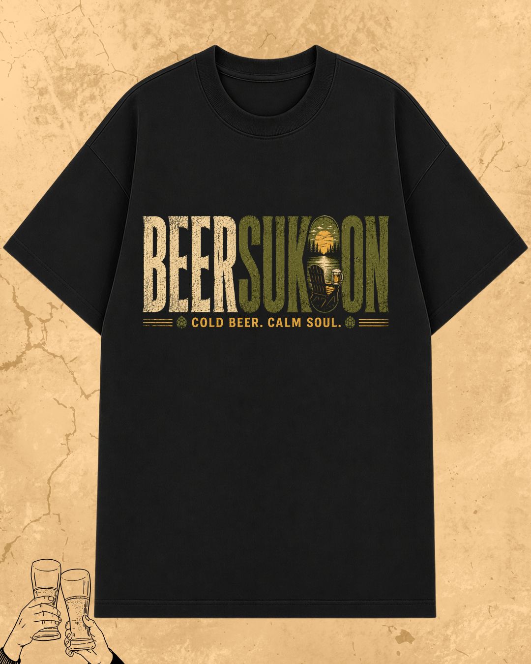 Beer Vibes Cotton Tshirt