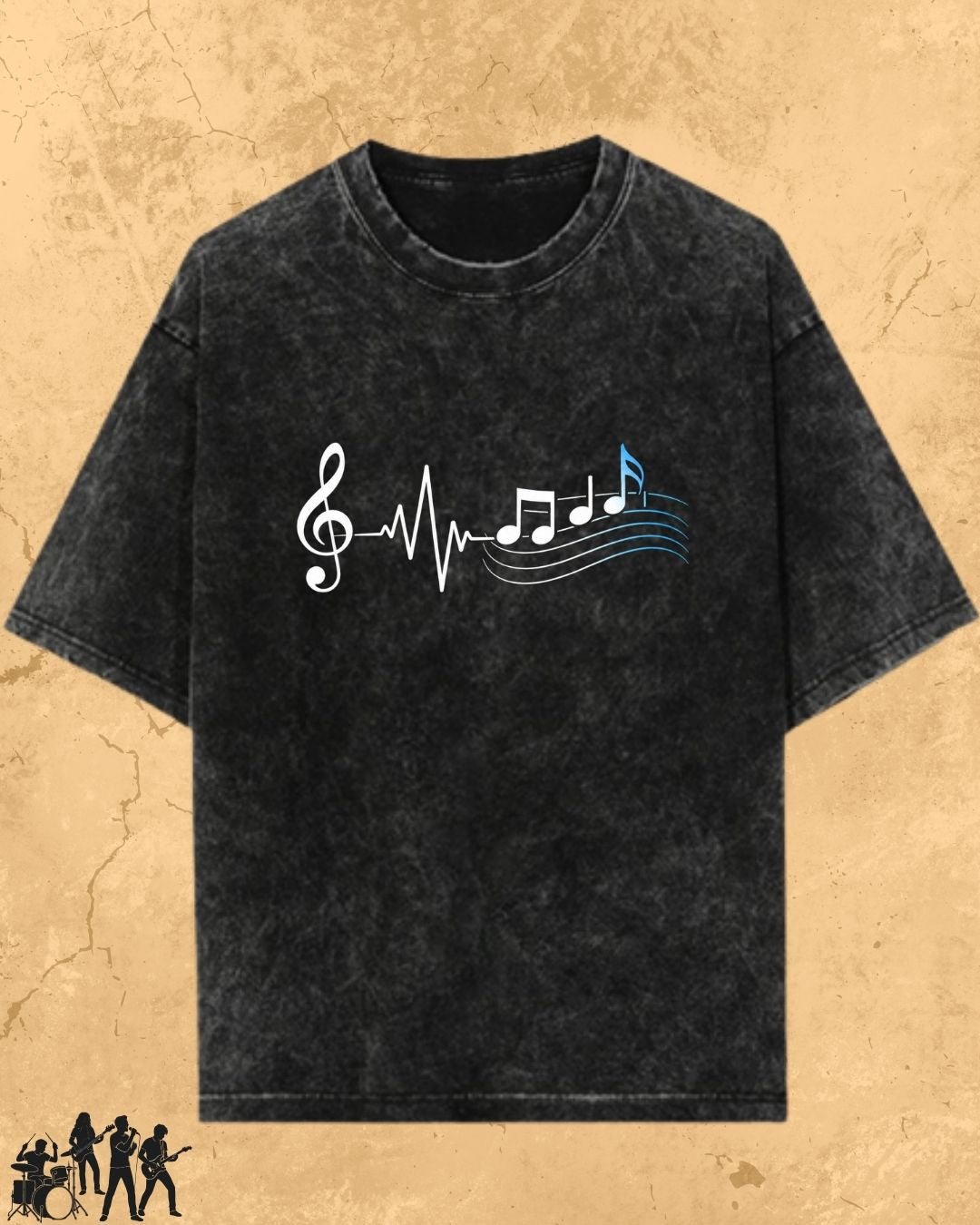 Minimal Music Vibe Cotton Tshirt
