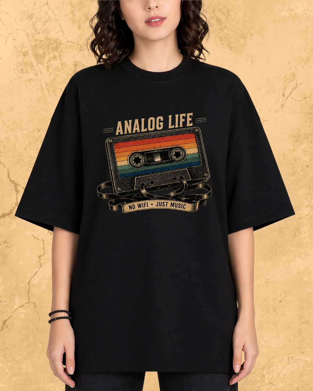 Retro Cassette Music Cotton Tshirt
