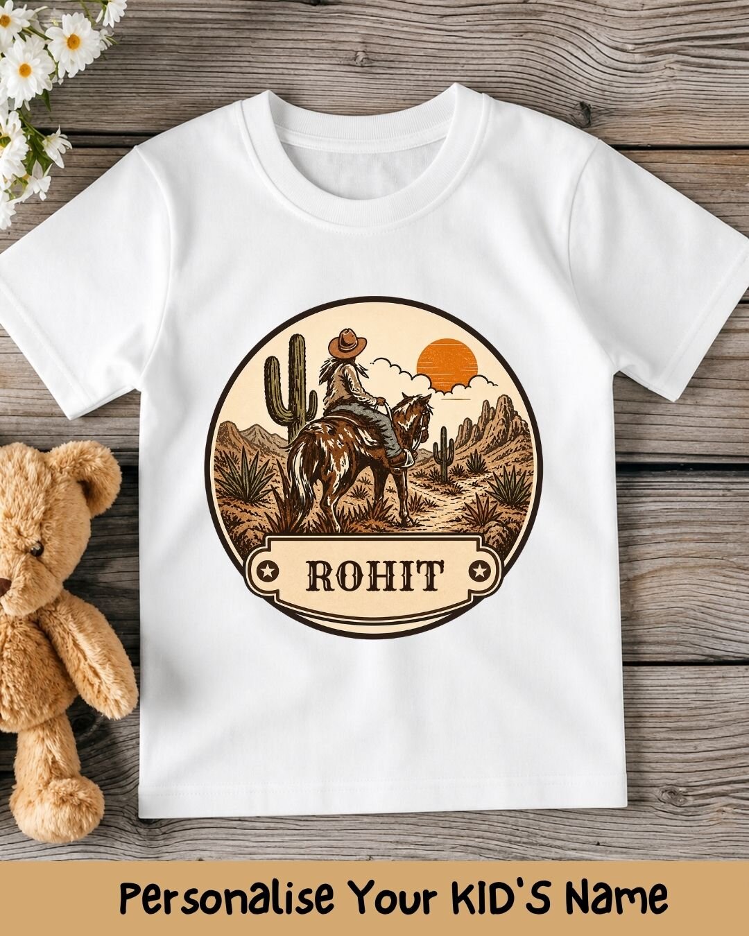 Vintage Adventure Custom Kid Cotton Tee