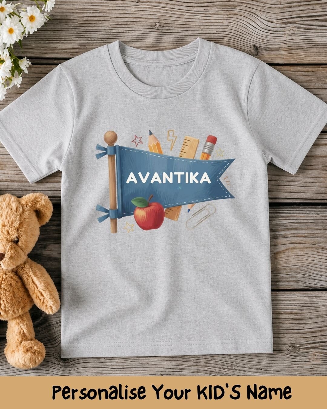 Back To School Custom Kid Cotton Tee