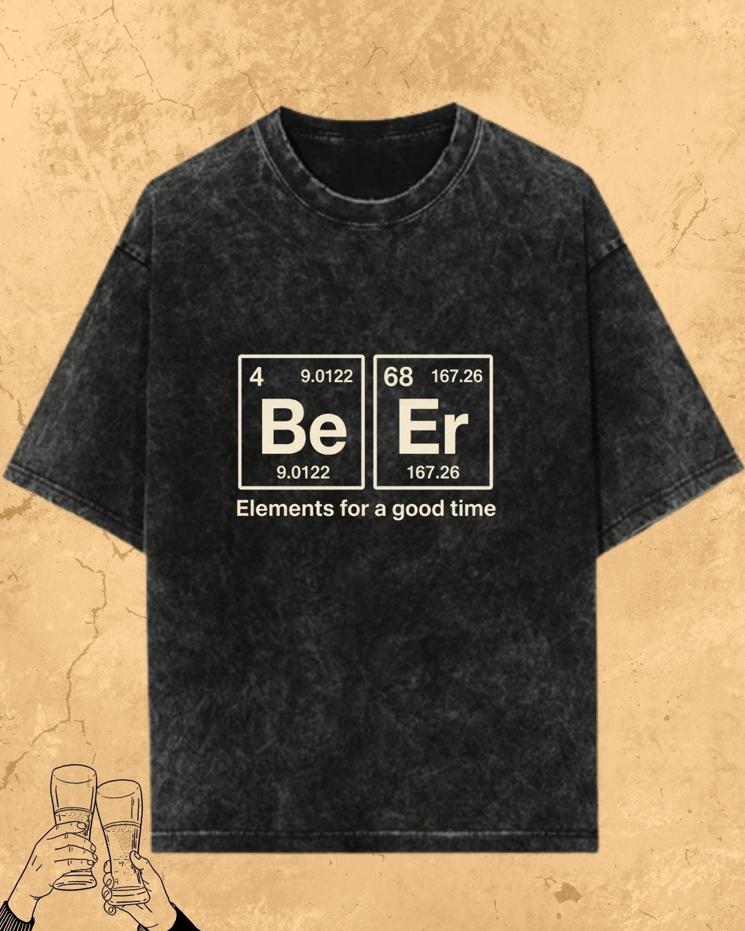 Beer Chemistry Pun Cotton Tshirt