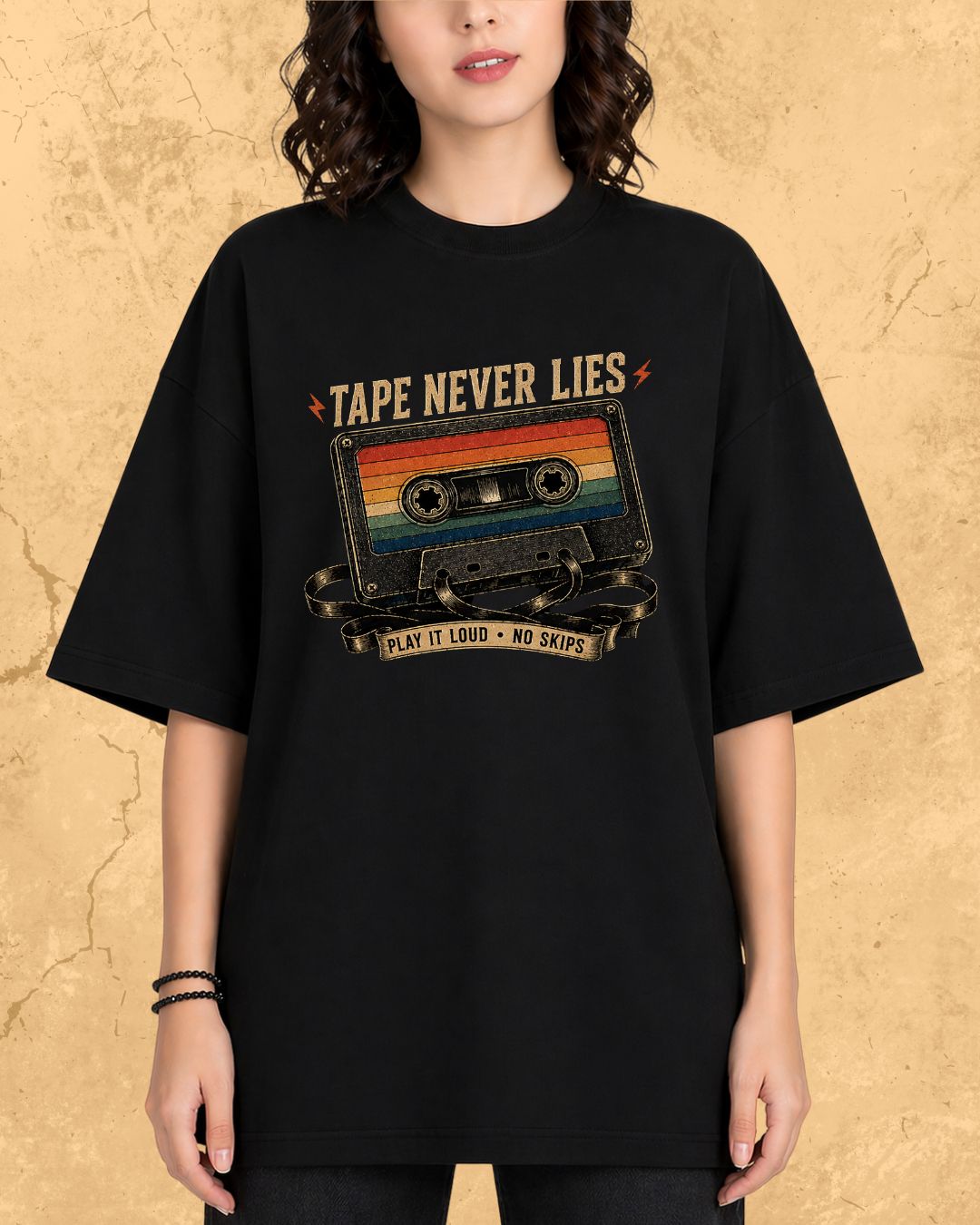 Retro Cassette Music Cotton Tshirt