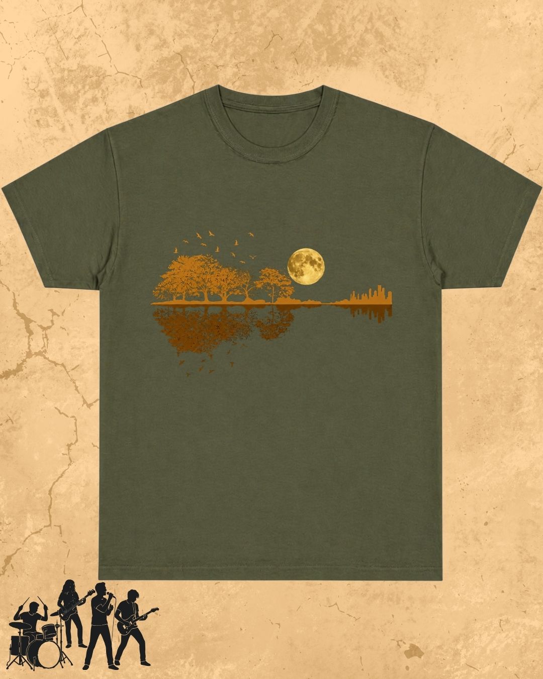 Guitar Relaxation Music Cotton T-Shirt