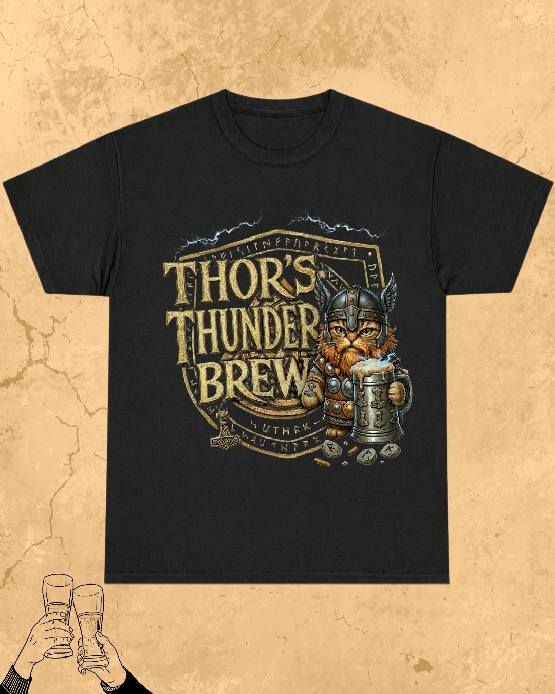 Mythic Beer Warrior Cotton T-Shirt