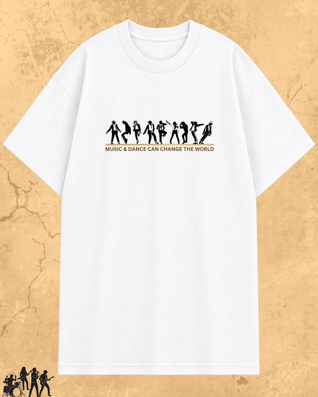 White Michael Jackson Cotton Tee
