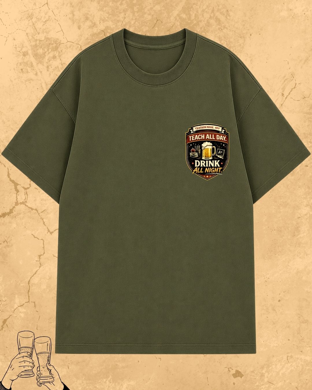 Beer Chemistry Pun Cotton Tshirt