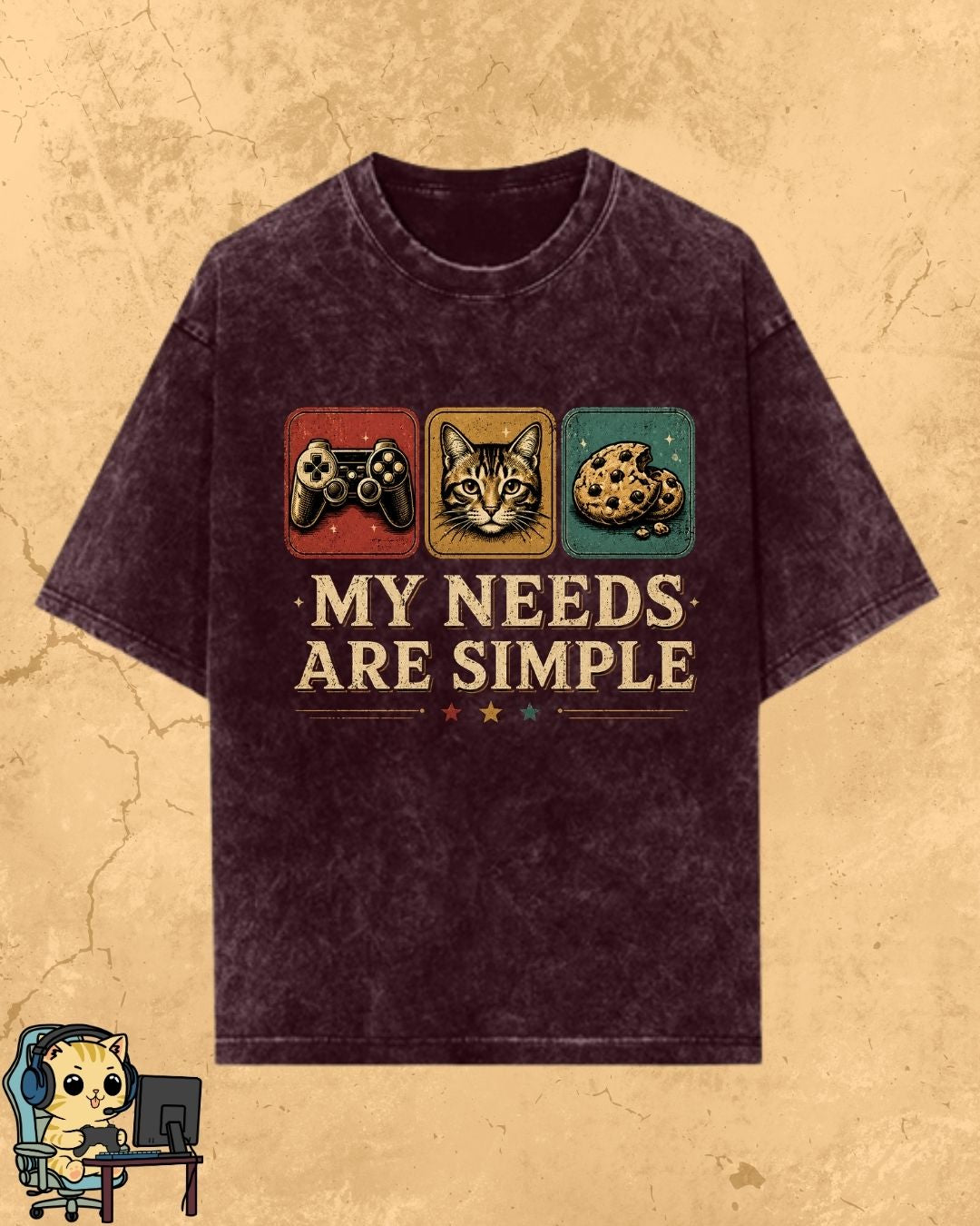 Purrfect Gamer Cotton Tshirt