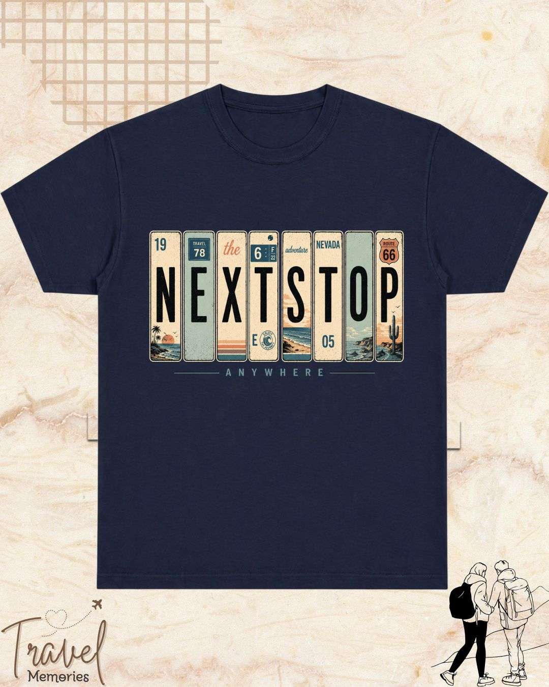 Roadtrip Travel Cotton Tshirt Billien LLC 