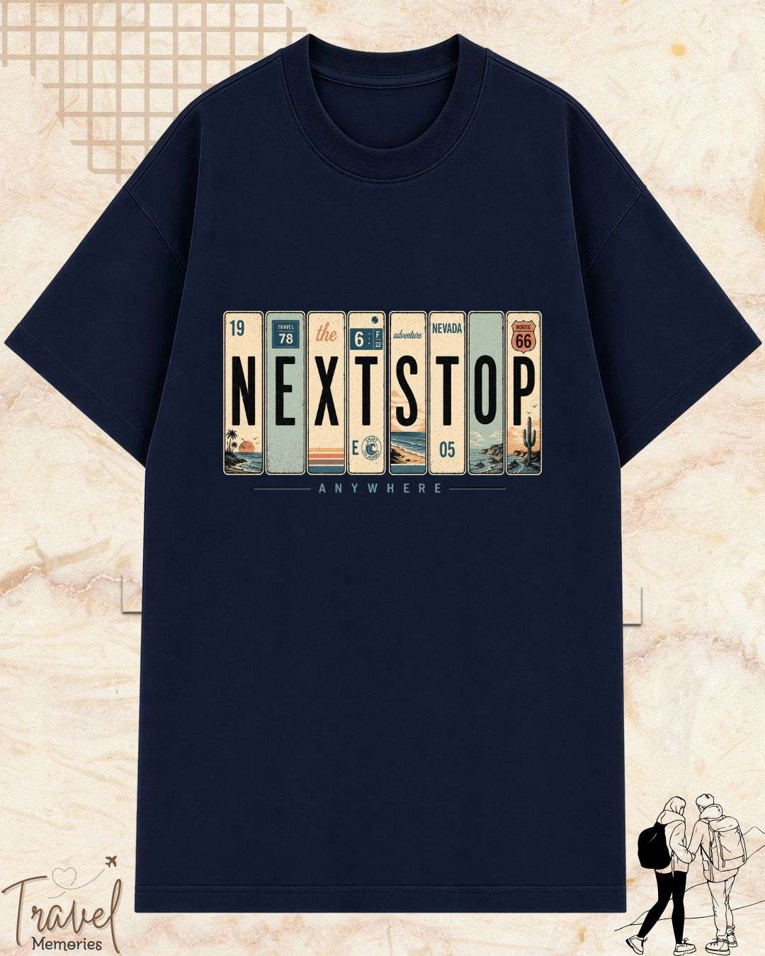 Roadtrip Travel Cotton Tshirt Billien LLC 