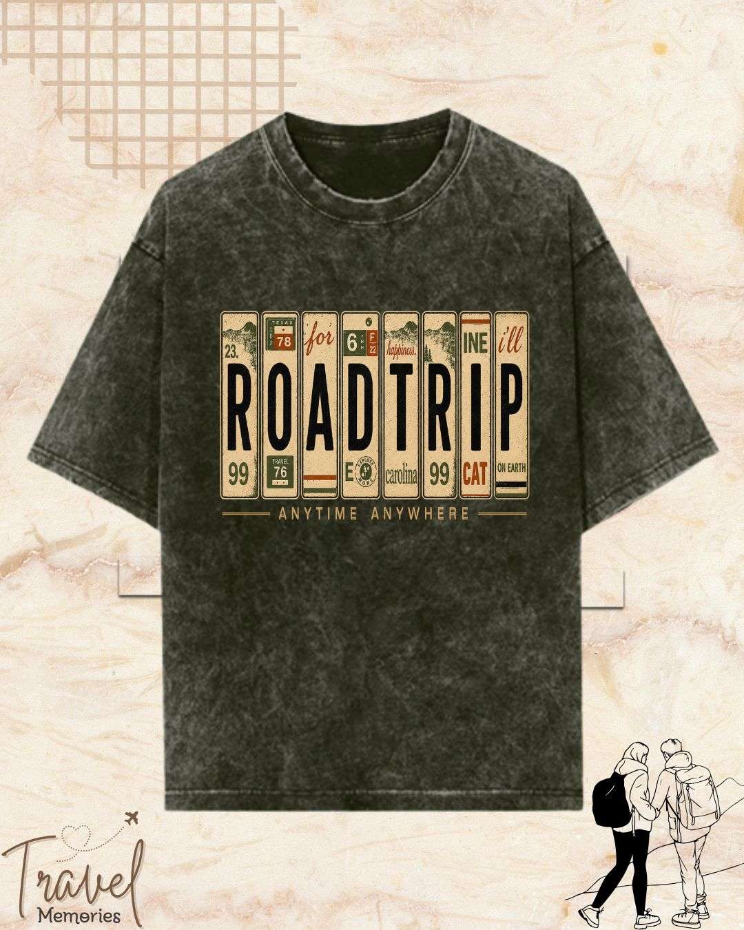 Roadtrip Travel Cotton Tshirt Billien LLC 