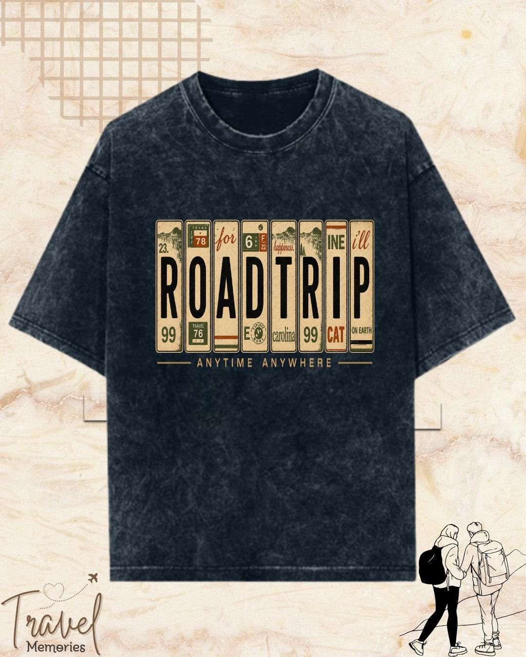 Roadtrip Travel Cotton Tshirt