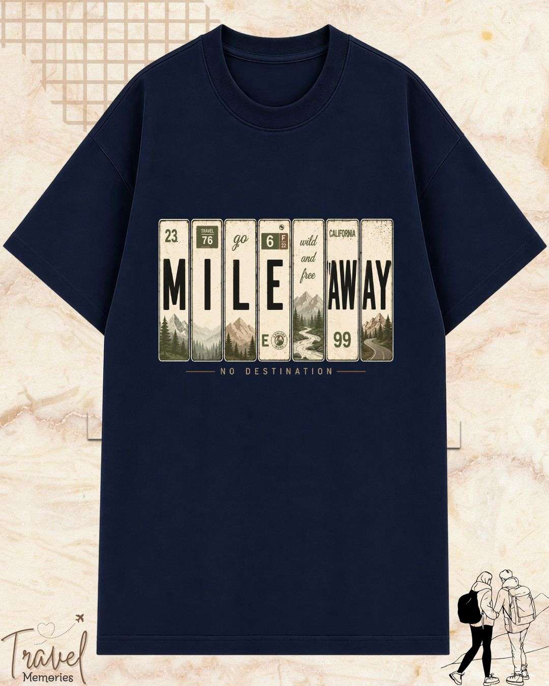 Roadtrip Travel Cotton Tshirt Billien LLC 