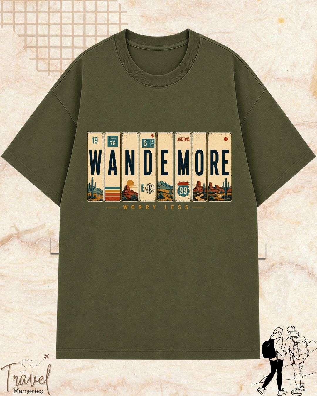 Roadtrip Travel Cotton Tshirt Billien LLC 