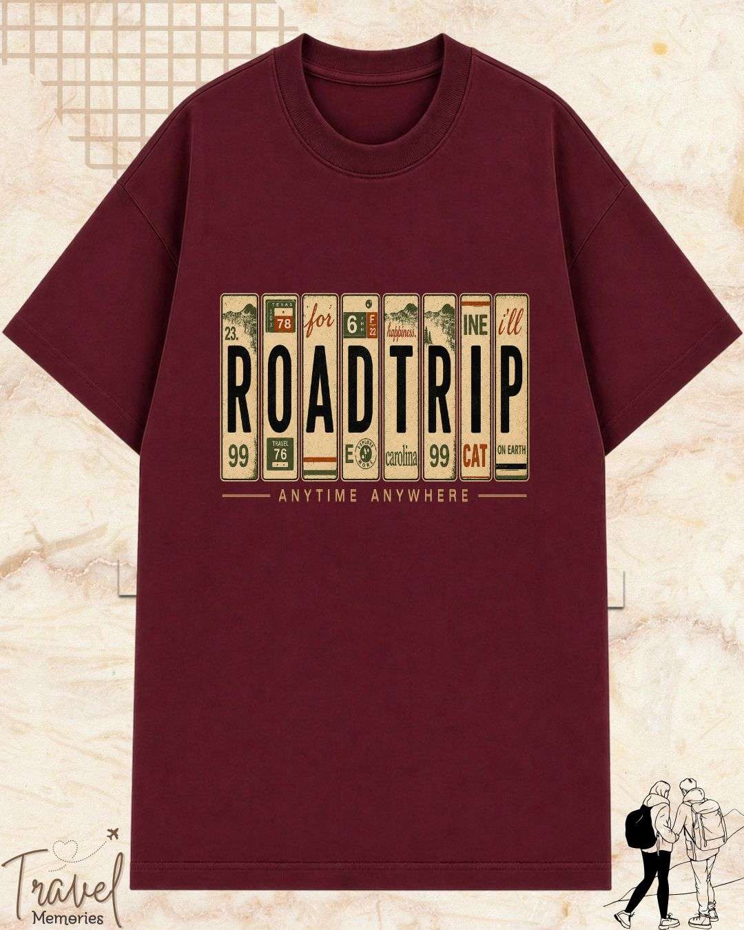 Roadtrip Travel Cotton Tshirt Billien LLC 