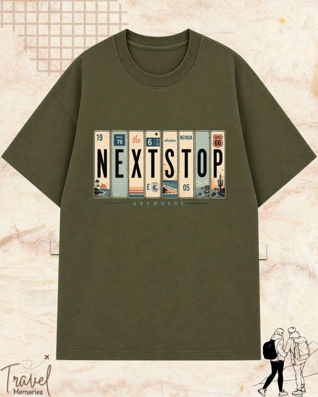 Roadtrip Travel Cotton Tshirt Swiftsoul 