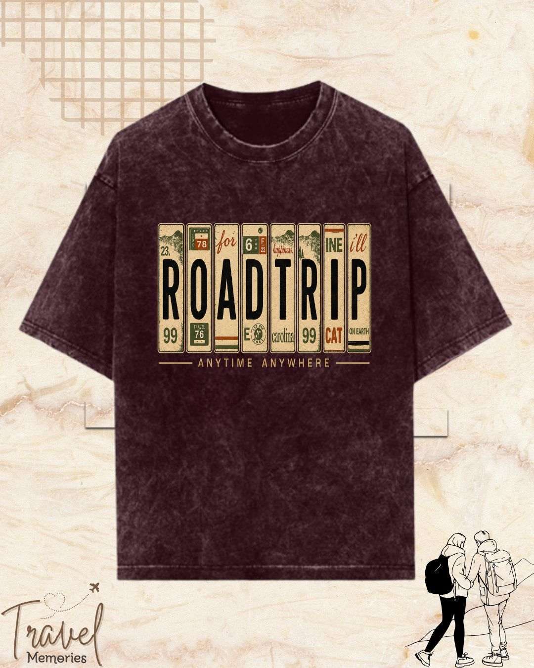 Roadtrip Travel Cotton Tshirt