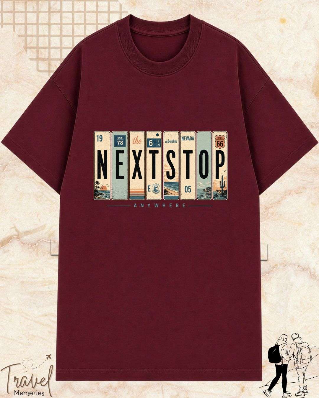 Roadtrip Travel Cotton Tshirt Swiftsoul 