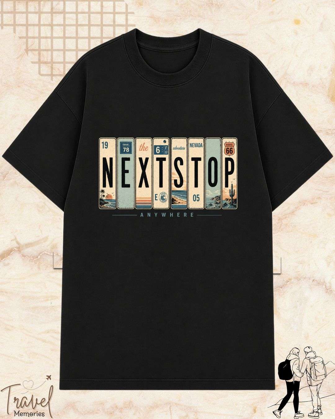 Roadtrip Travel Cotton Tshirt Swiftsoul 