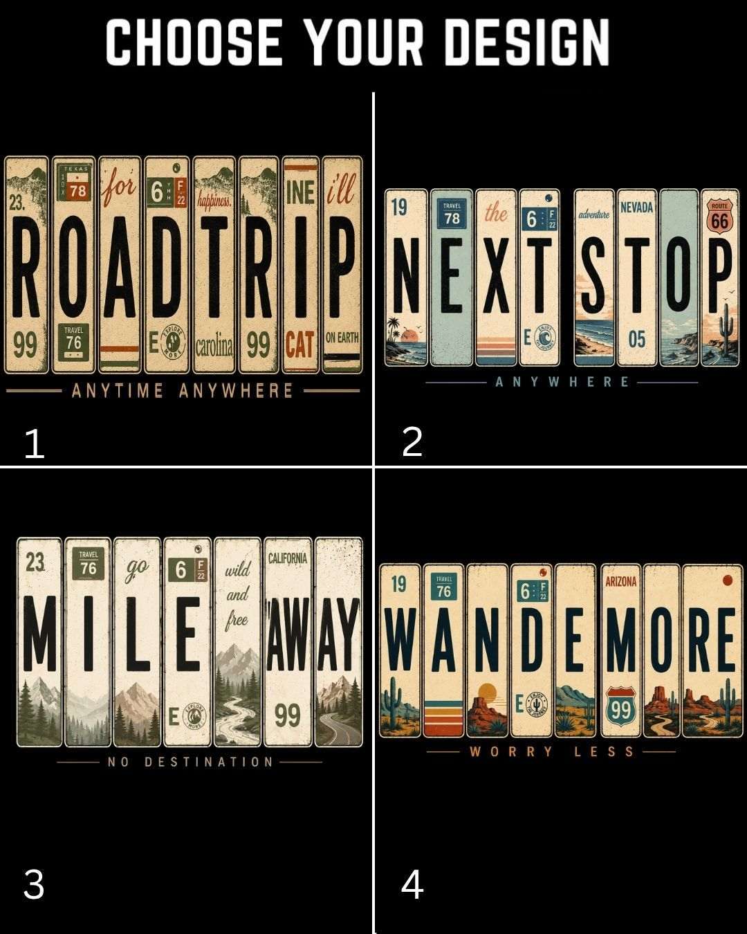 Roadtrip Travel Cotton Tshirt