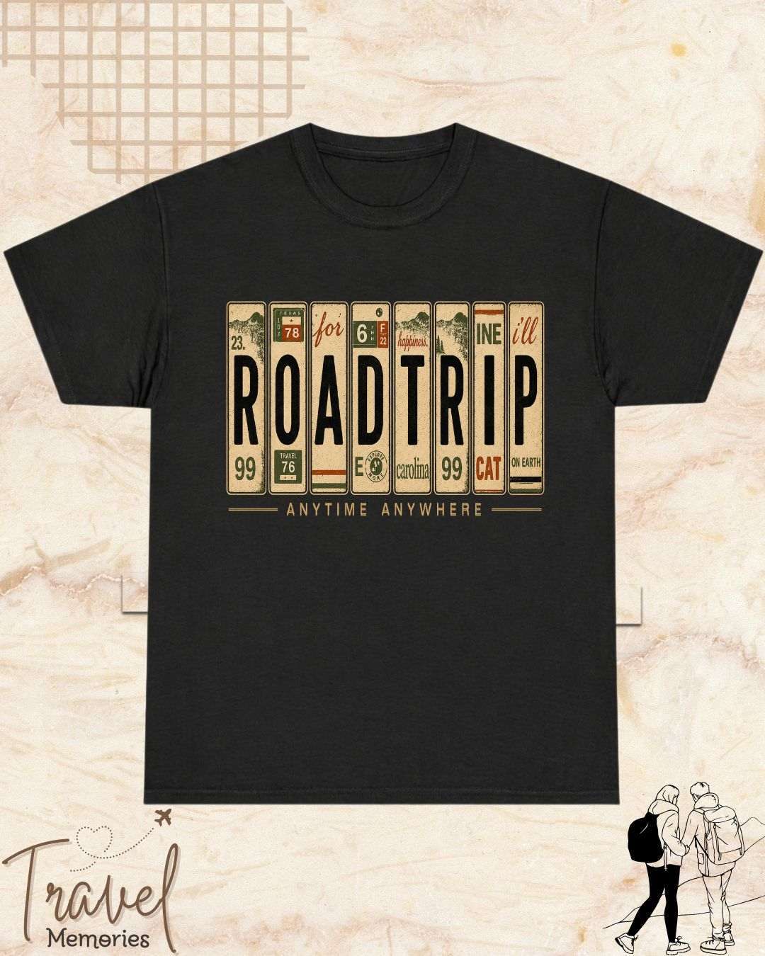 Roadtrip Travel Cotton Tshirt