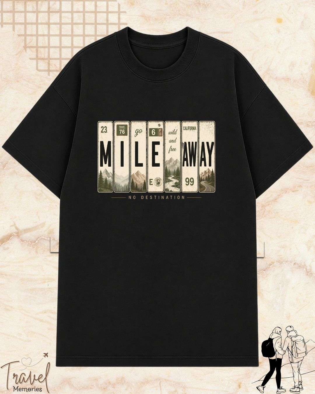 Roadtrip Travel Cotton Tshirt Swiftsoul 