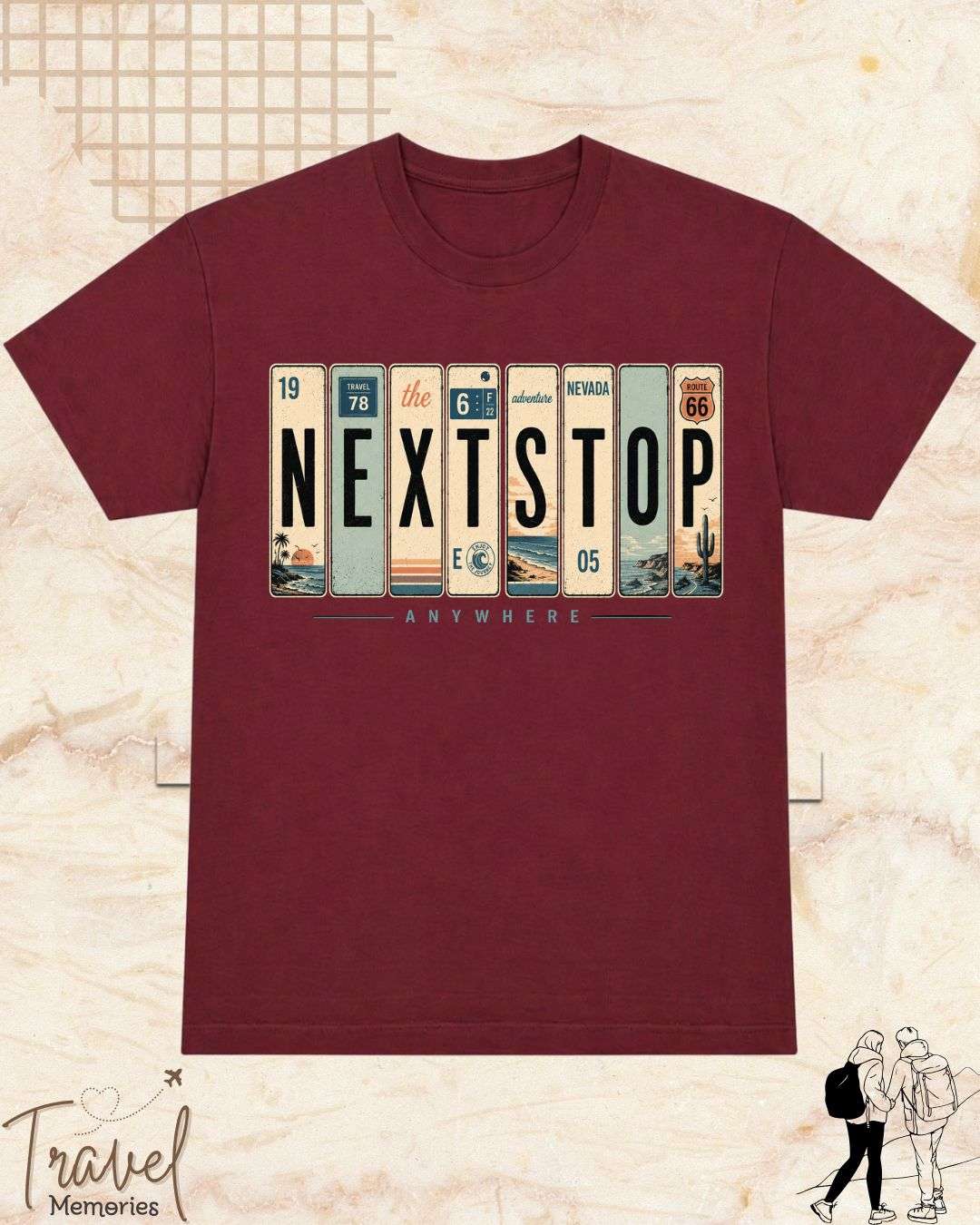 Roadtrip Travel Cotton Tshirt Swiftsoul 