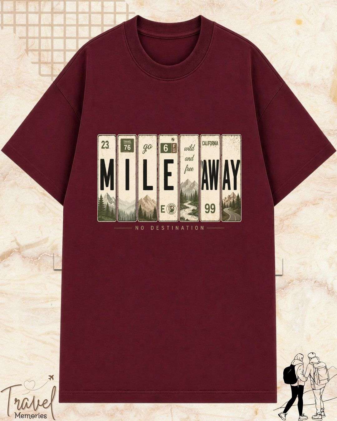Roadtrip Travel Cotton Tshirt Swiftsoul 