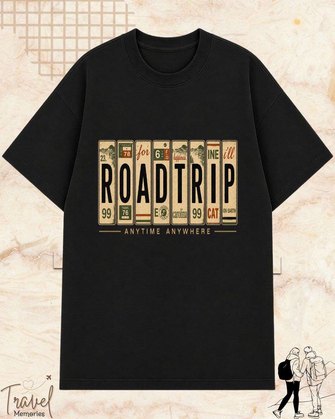 Roadtrip Travel Cotton Tshirt Swiftsoul 