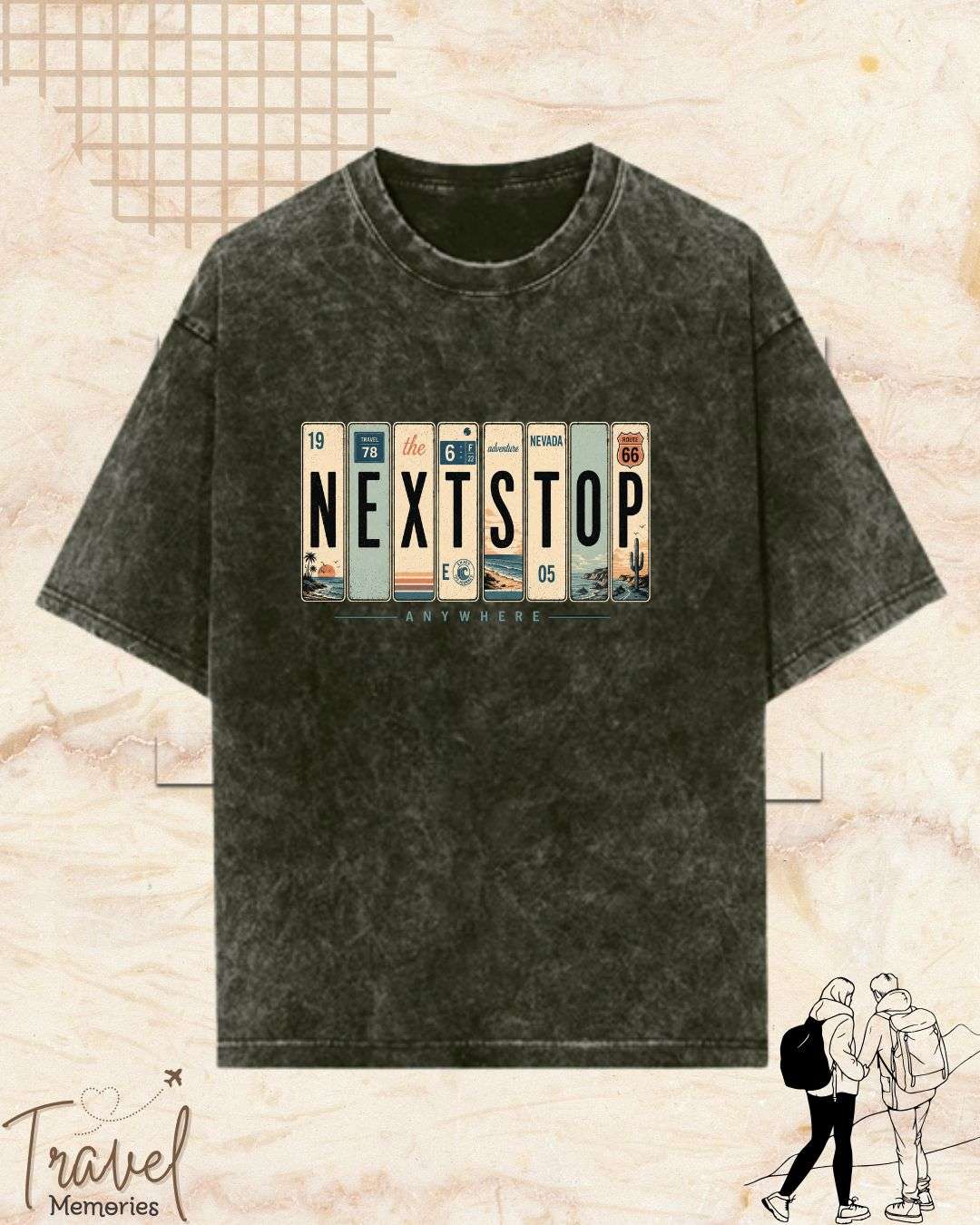 Roadtrip Travel Cotton Tshirt Swiftsoul 