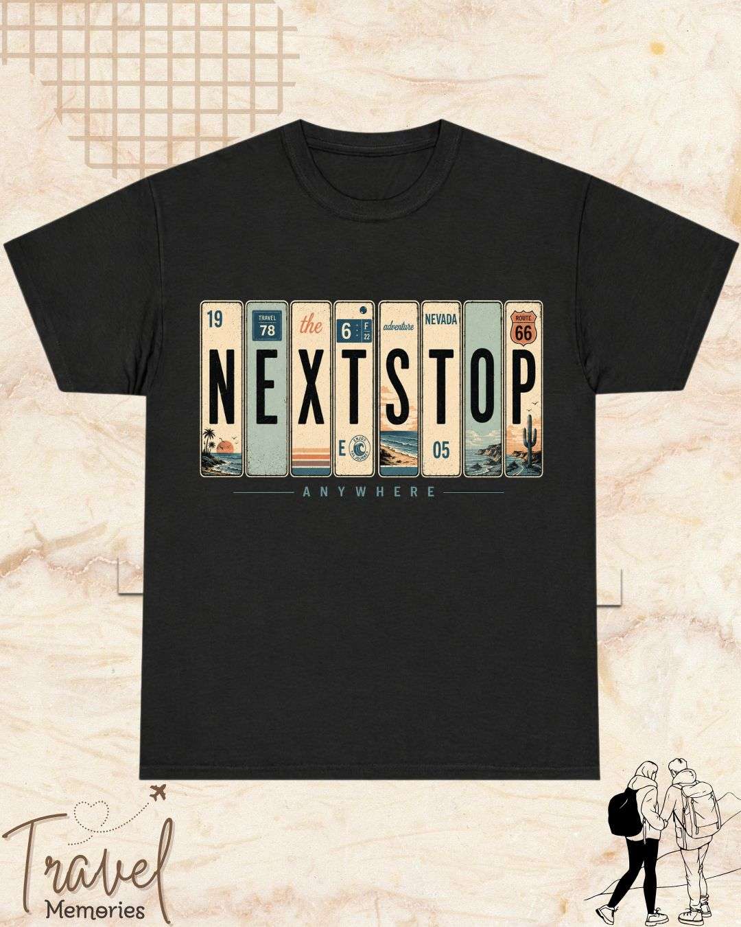 Roadtrip Travel Cotton Tshirt Swiftsoul 