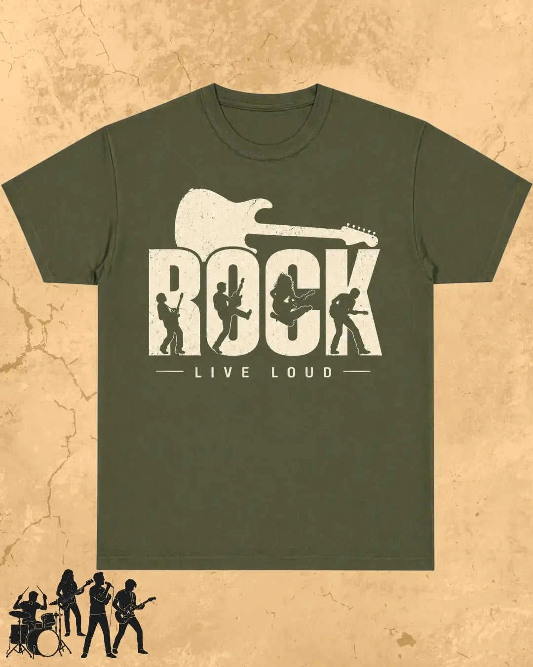 Rock Music Cotton Tshirt Swiftsoul