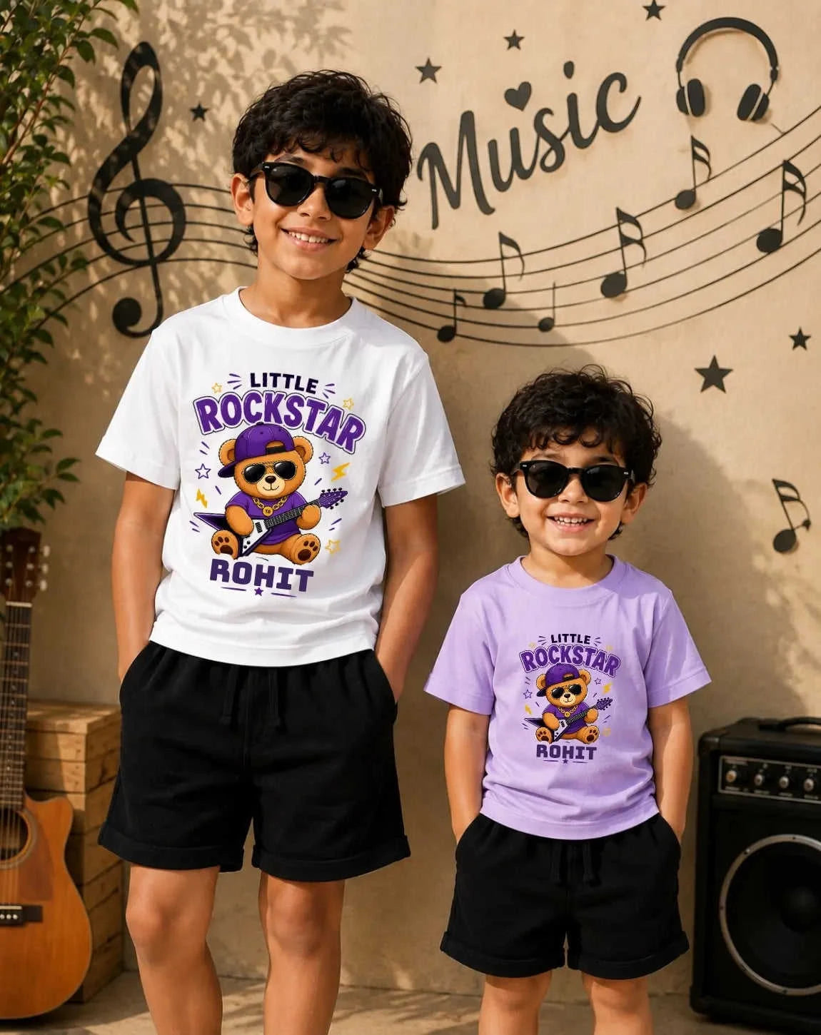 Rockstar Custom Kid Co-ord Set Swiftsoul