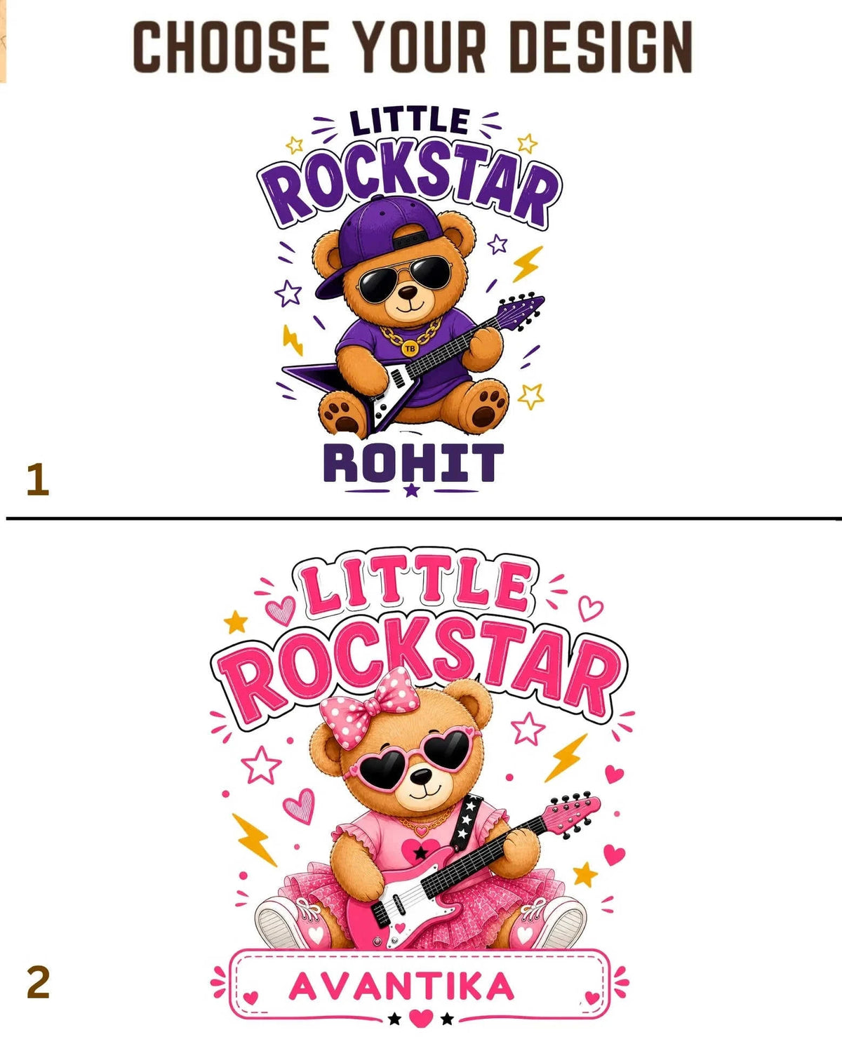 Rockstar Custom Kid Cotton Tshirt Swiftsoul