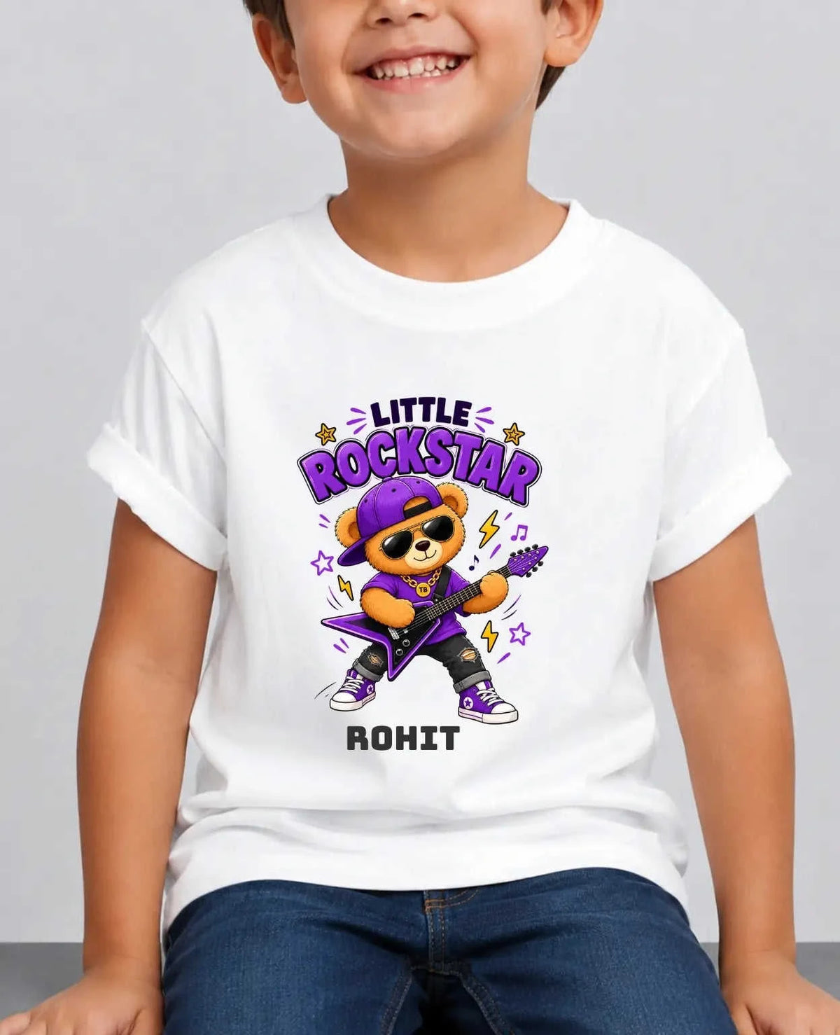 Rockstar Custom Kid Cotton Tshirt Swiftsoul