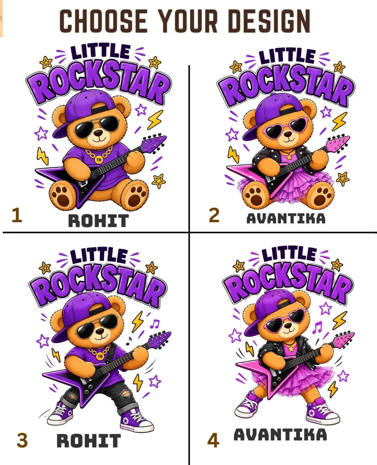 Rockstar Custom Kid Cotton Tshirt Swiftsoul