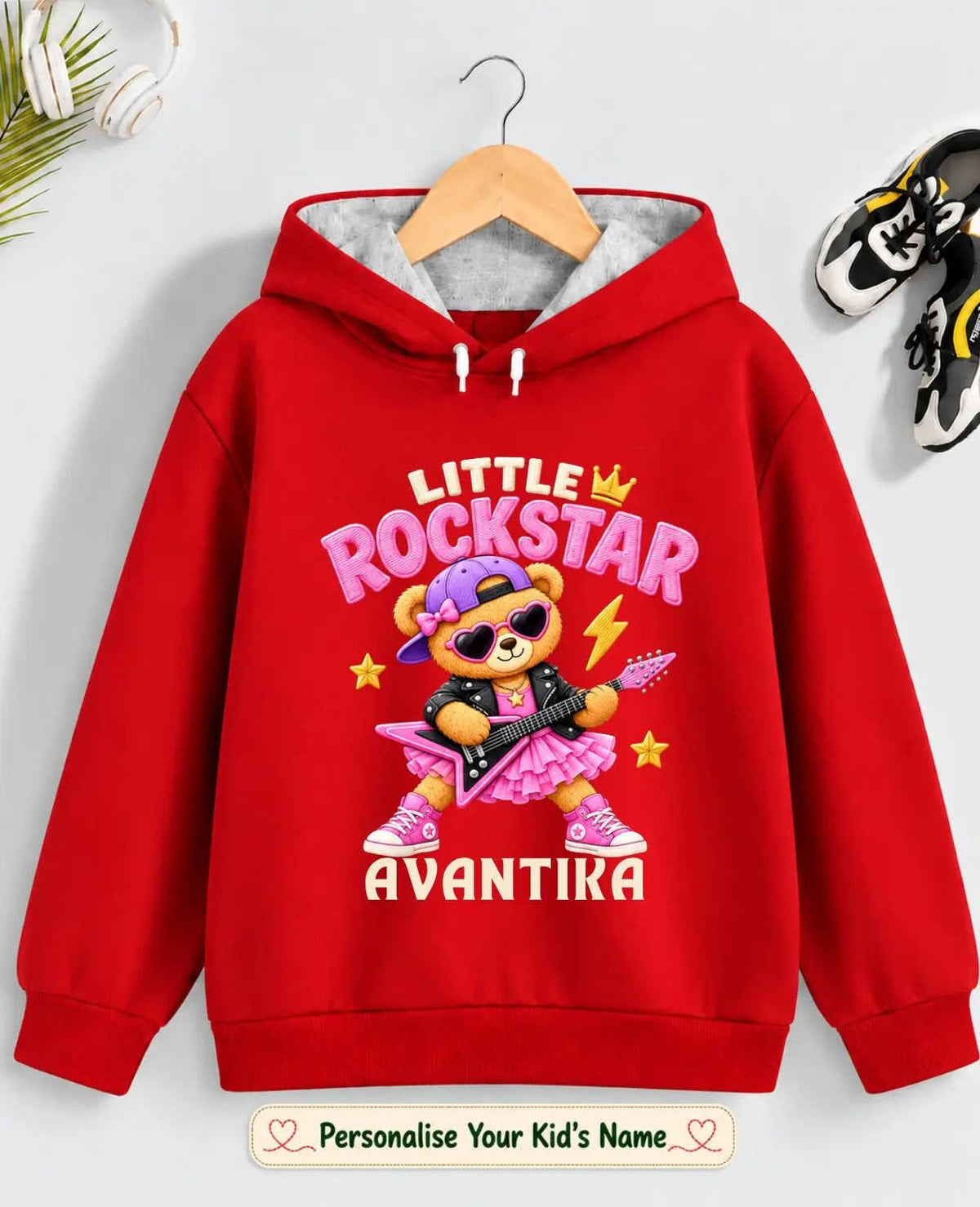 Rockstar Kid Cotton Tshirt & Hoodie Swiftsoul